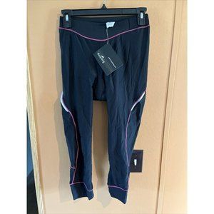 4ucycling Women 3/4 Bicycle Padded Pants Size Medium M Black Pink Legging